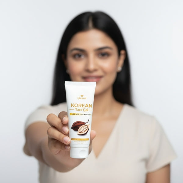 Glowral Korean Face Gel with Cocoa Butter – Hydrating Care