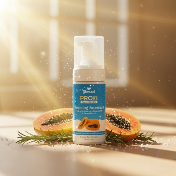 Glowral foaming facewash