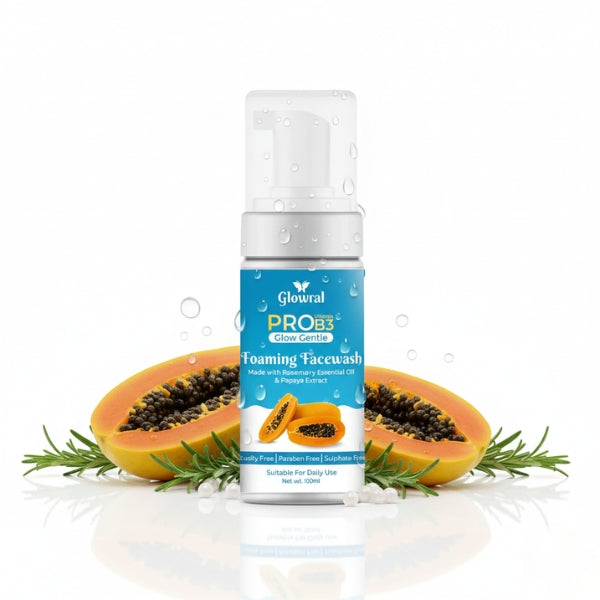Glowral gentle foaming facewash